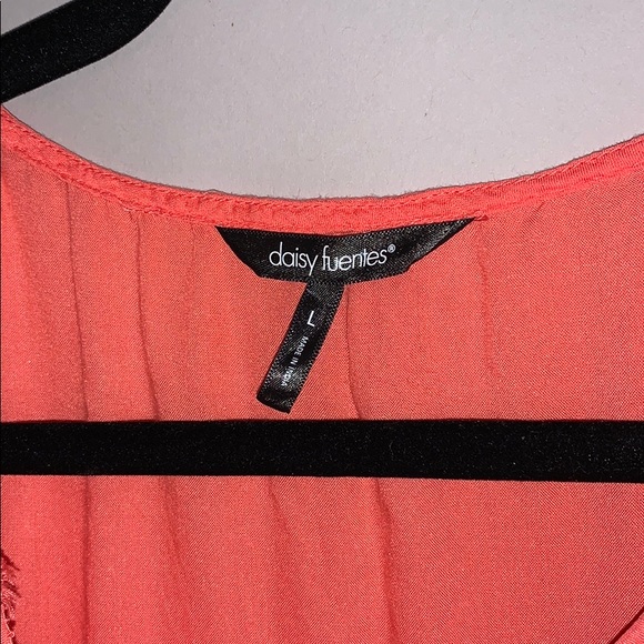 Daisy Fuentes Tops Coral Tanktee Poshmark